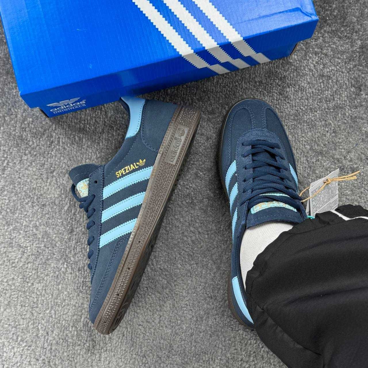 Жіночі кросівки Adidas Handball Spezial синій 0548 ТОП
