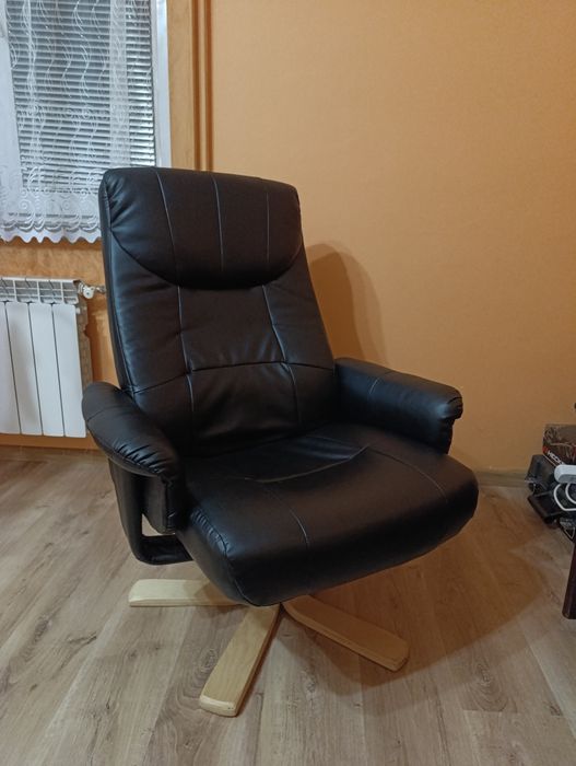 Fotel z eko skóry