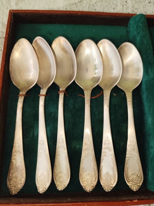 Набор вилки и ложки десертные мельхиор СССР