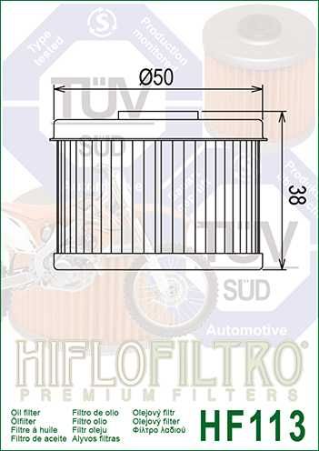 Filtr oleju Hiflo HF113