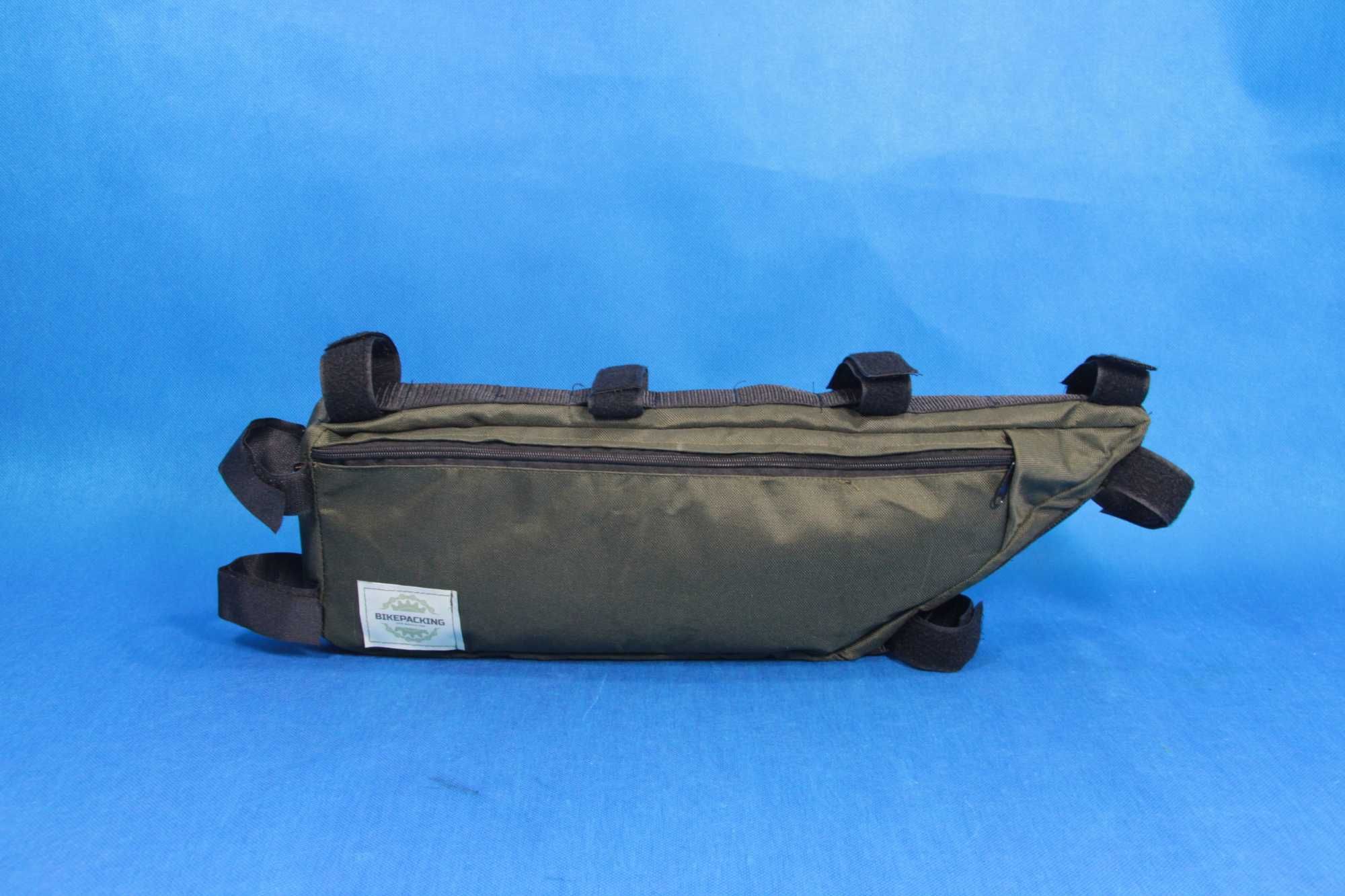 Bikepacking torba pod gorna rure "Leniwiec" pod długośc ramy.