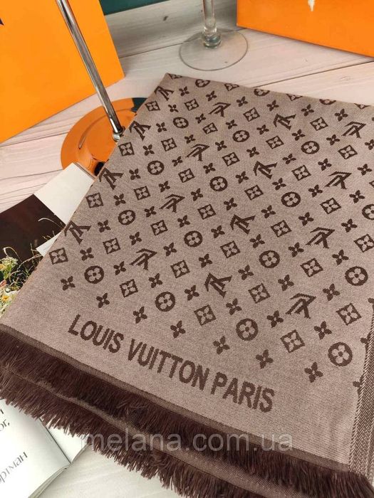Палантин шарф платок Louis Vuitton Луи Витон жіночий шарф хустка