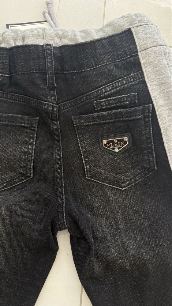 Новые детские джинсы на резинке Philipp Plein (оригинал
