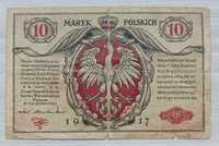 Banknot 10 marek polskich 1917r. Generał .. biletów