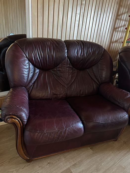 Комплект шкіряних диванів 3+2+1