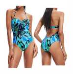 Damski Jednoczęściowy Bikini DESIGUAL Swim Rainforest 5000 Niebieski L