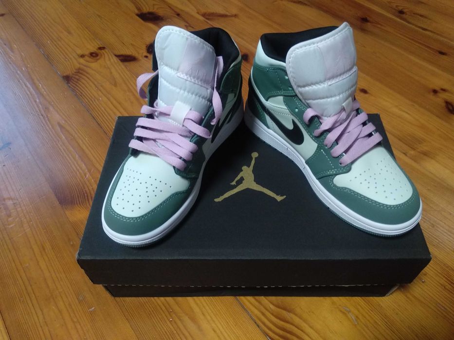 Jordan 1 mid dutch green r.36