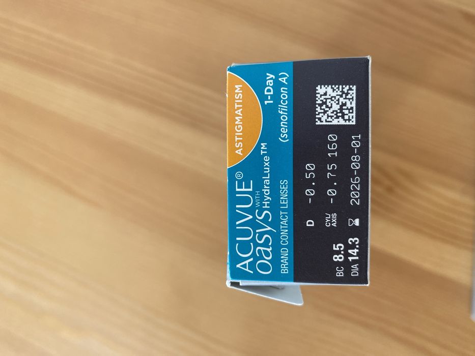 Soczewki jednodniowe toryczne Acuvue oasys