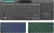 Klawiatura Bezprzewodowa Rii RT518S Bluetooth 2.4GHz Touchpad RGB DE