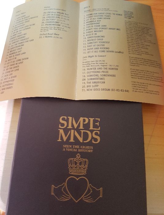 DVD Duplo Simple Minds Seen The Lights a Visual History