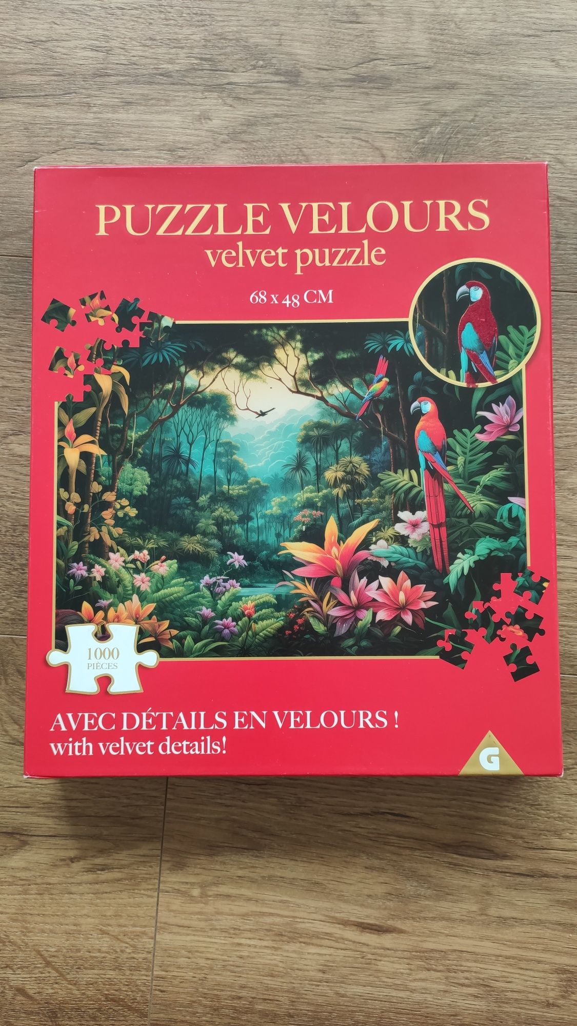 Puzzle 1000 peças c/ relevo de veludo