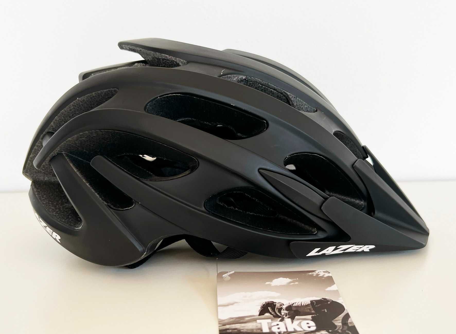 Capacete BTT Lazer Magma+ black tamanho L (58-61cm) NOVO!!!