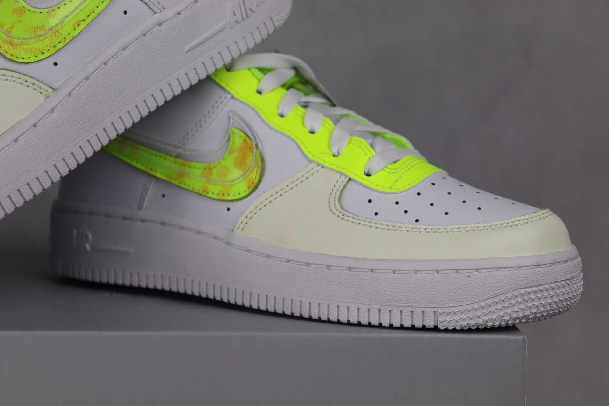 Nike Air Force 1 Low White Citrin 37.5 *NOWE*