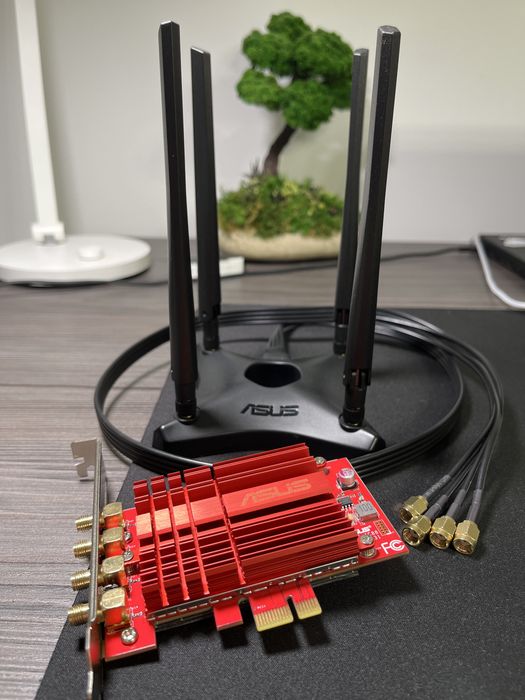 WiFi адаптер для ПК ASUS PCE-AC88 Dual-band AC3100 PCI-E