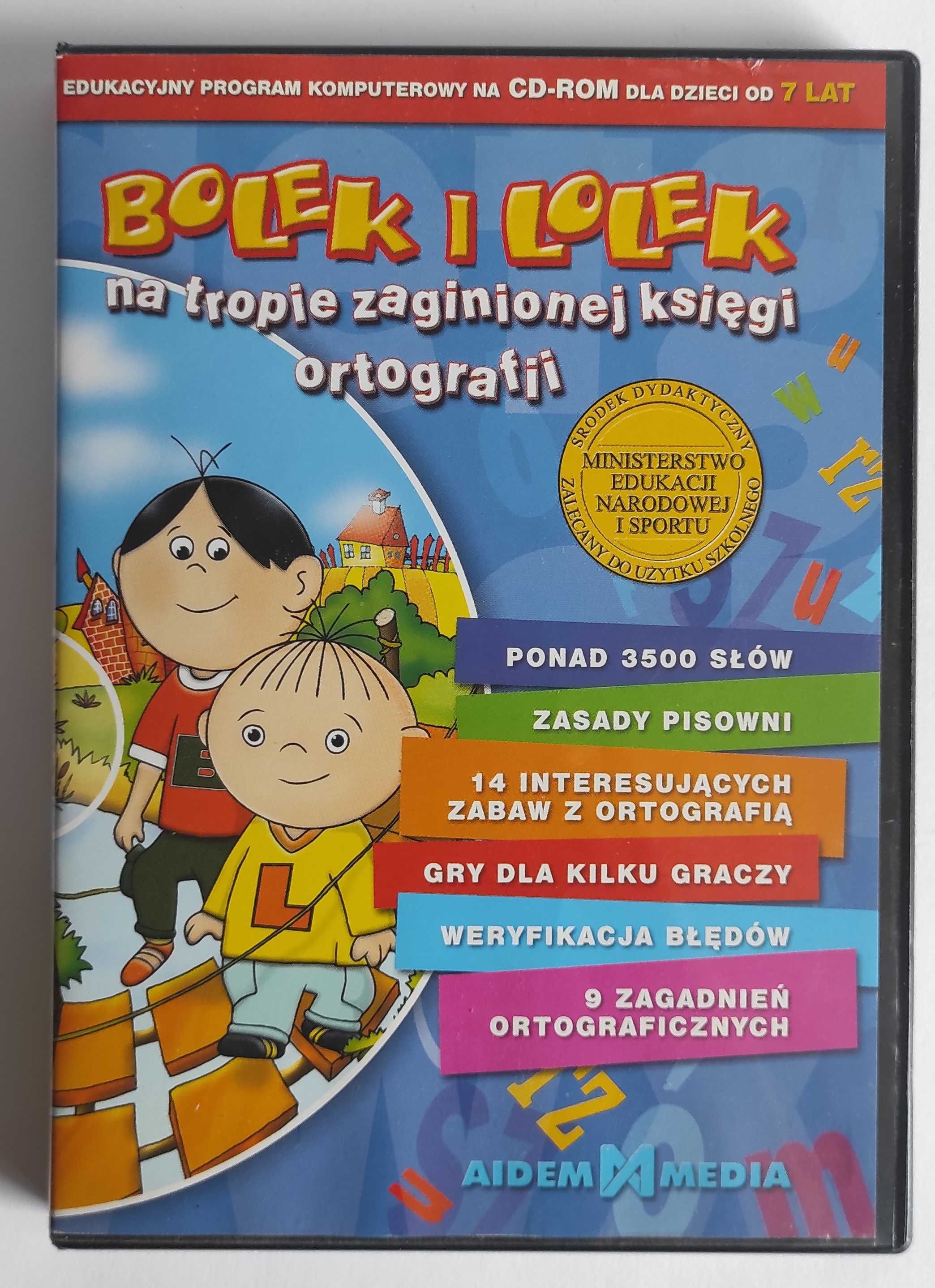 Gra komputerowa edukacyjna Bolek i Lolek Ortografia