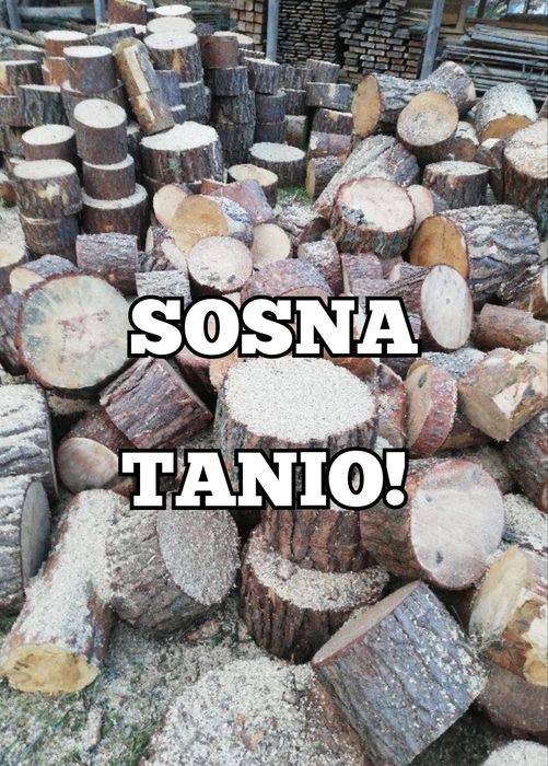 TANIO! Sosna drewno drzewo opałowe łupane