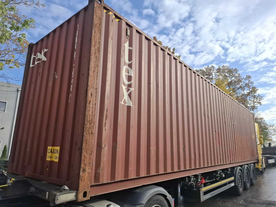 Kontener morski 12 metrowy, używany, 40 HC - Pewny Kontener / PZ
