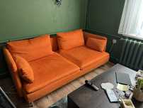 Sofa pomarańczowa SÖDERHAMN 3-osobowa