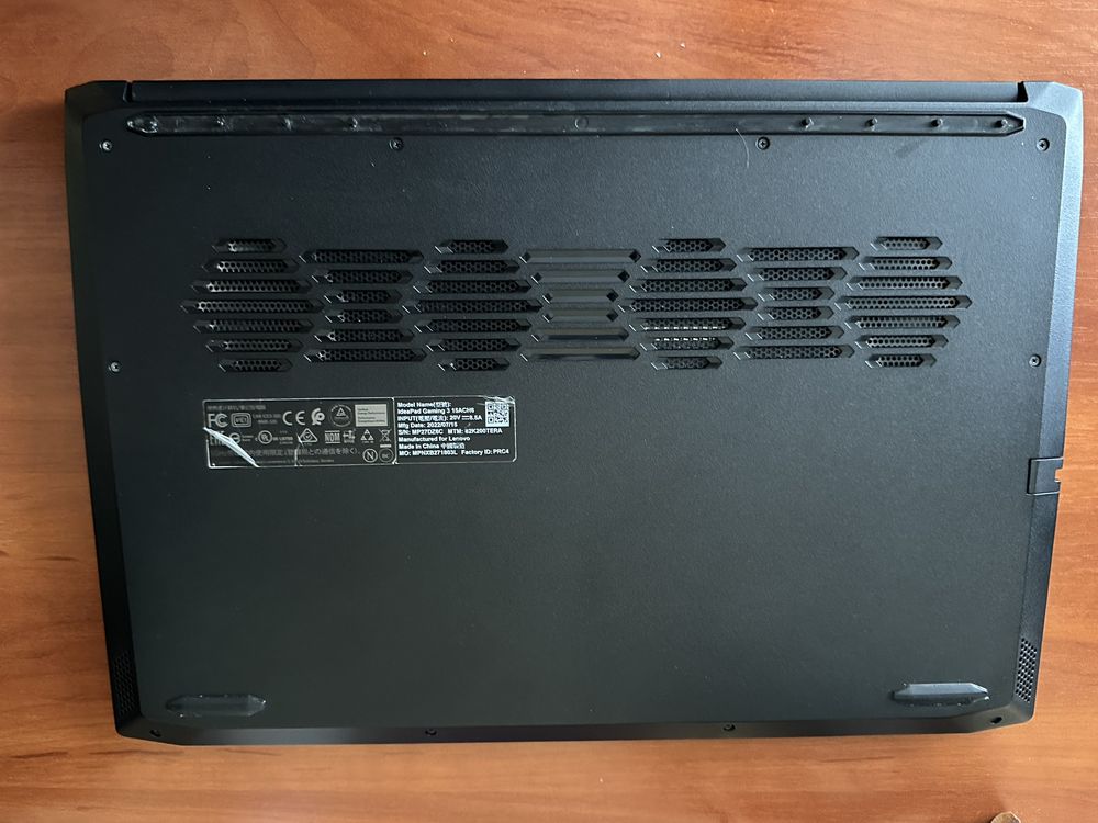 Ноутбук Lenovo IdeaPad Gaming 3 15ACH6 Shadow Black (82K200TERA)