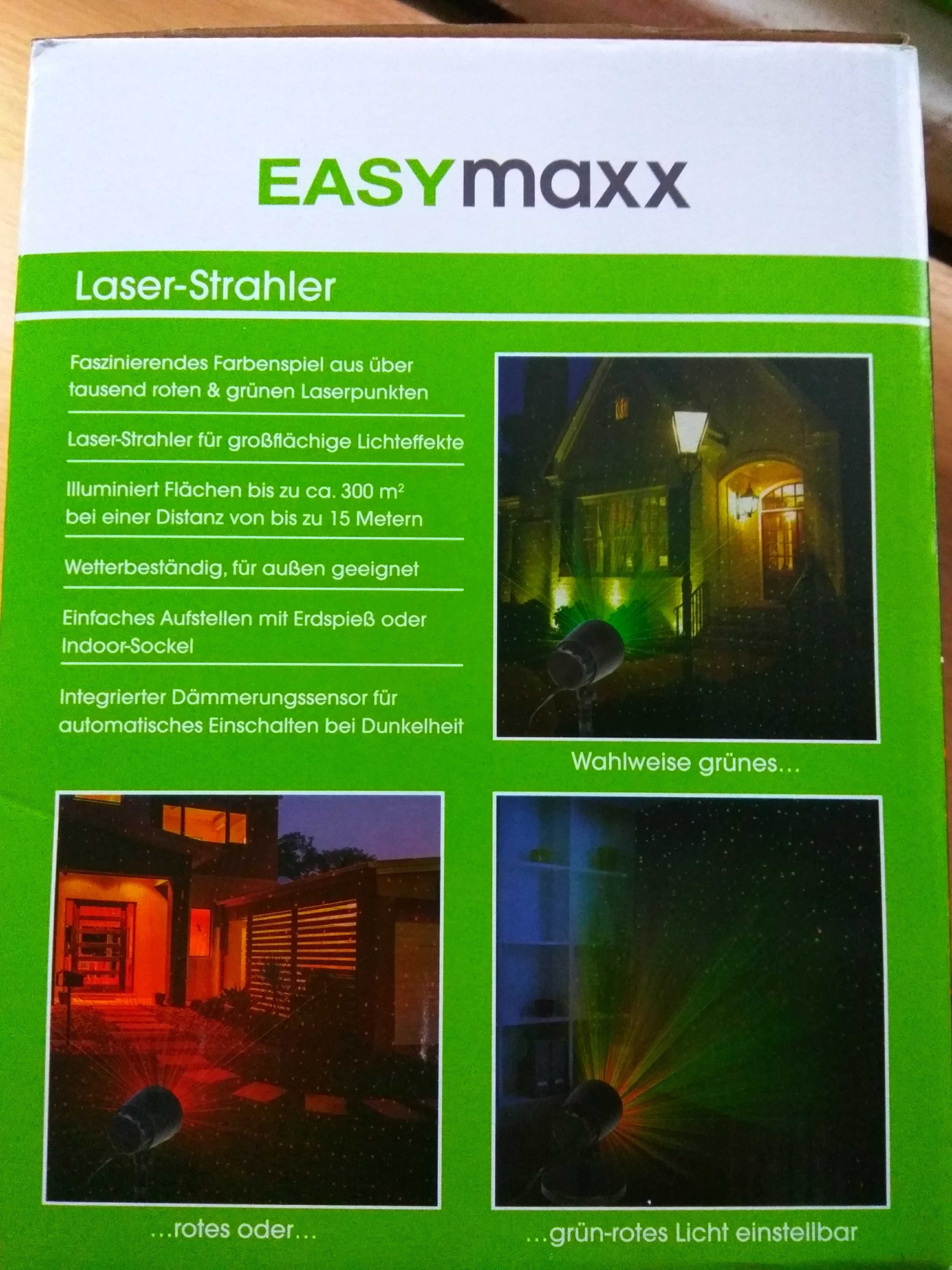 Вуличний лазерний проектор, стробоскоп, диско лазер EASYmaxx
