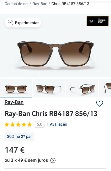 Vendo rayban - Pouco utilizado