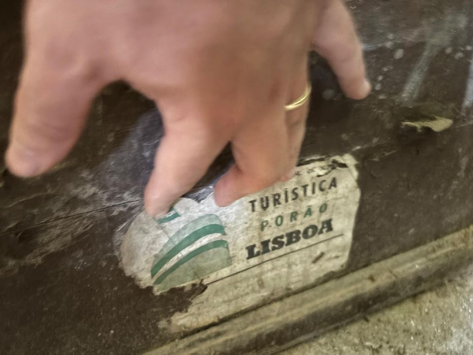 2 baús antigos companhia nacional de navegação