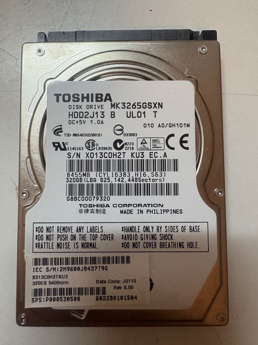 Disco rígido Toshiba