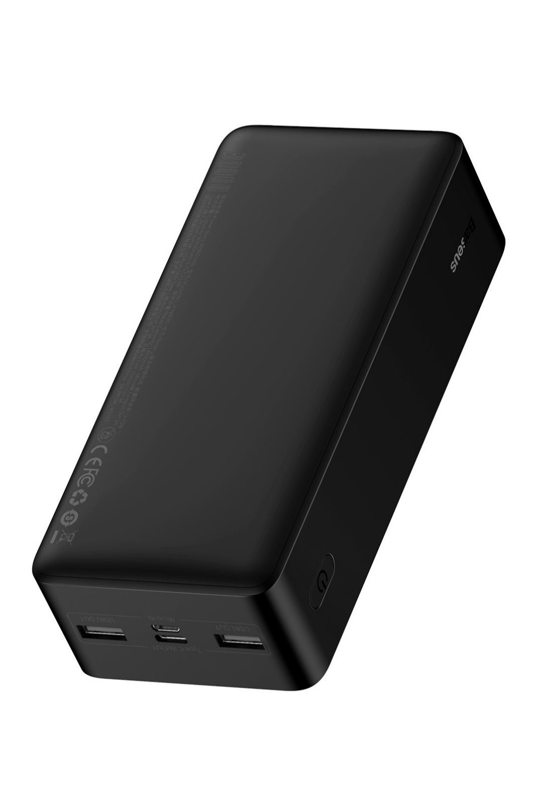 Надійний павербанк Baseus 30000mAh 15W Black. Power Bank Baseus Bipow