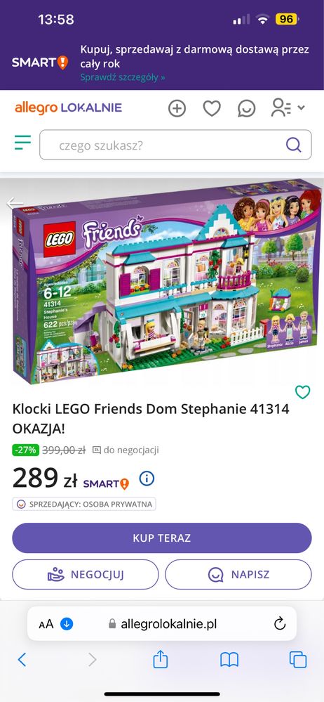 Lego Friends domek stephanie nr 41314