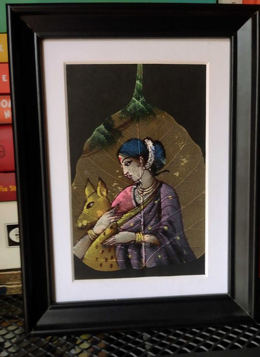 Obrazek na liściu Indie