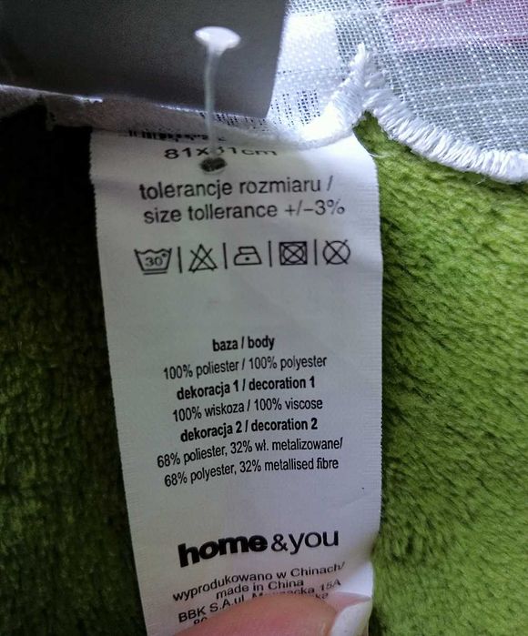 serweta biała w motyle