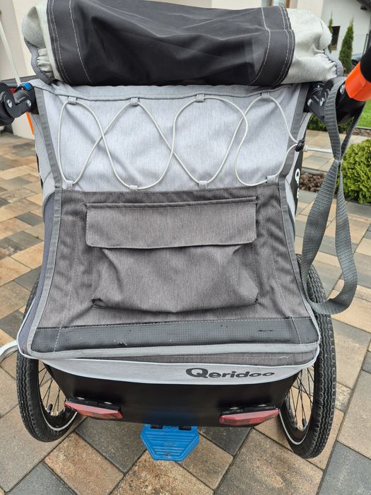 Przyczepa rowerowa Qeridoo Kidgoo 1 szary