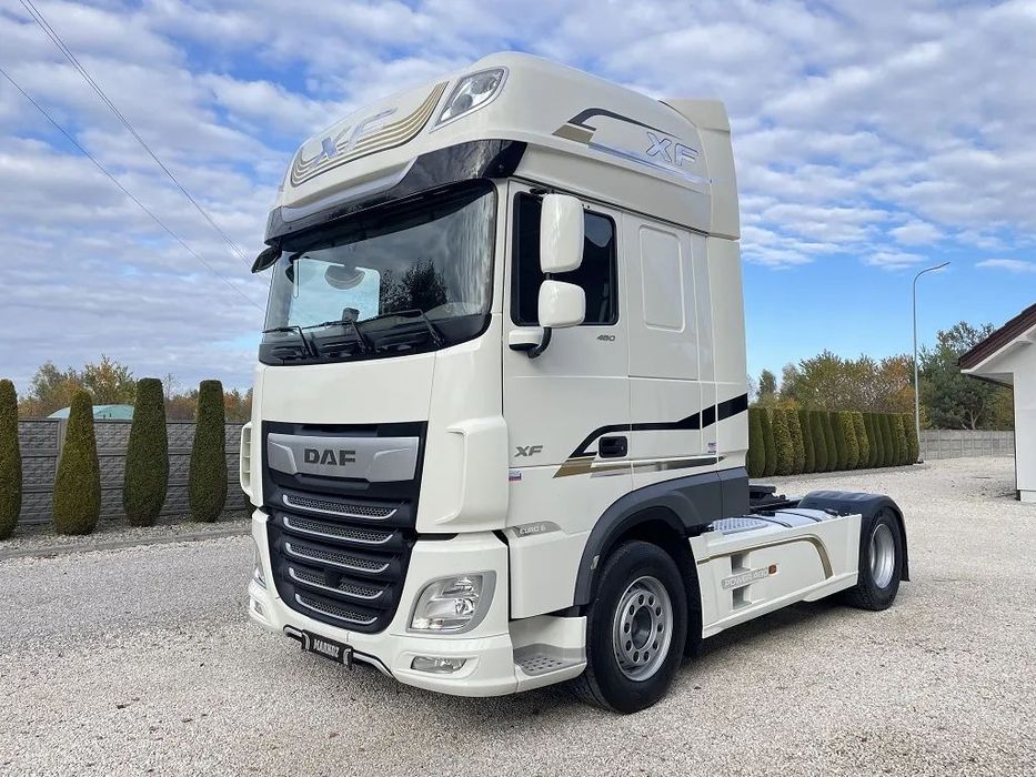 DAF XF 480 FT / STANDARD / SUPER SPACE CAB / PO SERWISIE / 18-19R./ SALON POLSKA / DOPOSAŻONY / STAN JAK NOWY /  Pierwszy Właściciel / Bezwypadkowy / Retarder / Xenon
