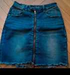 Spódnica mini jeansowa z zamkiem rozmiar XS