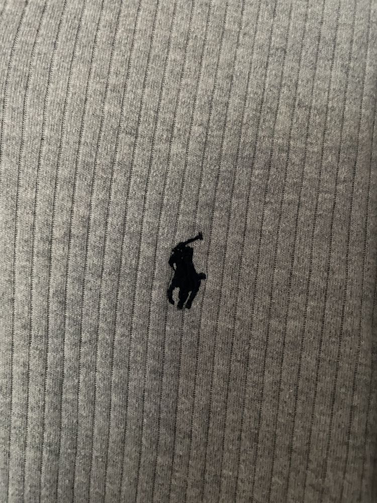 Koszulka Polo Ralph Lauren L w serek v neck vintage szara tshirt meski