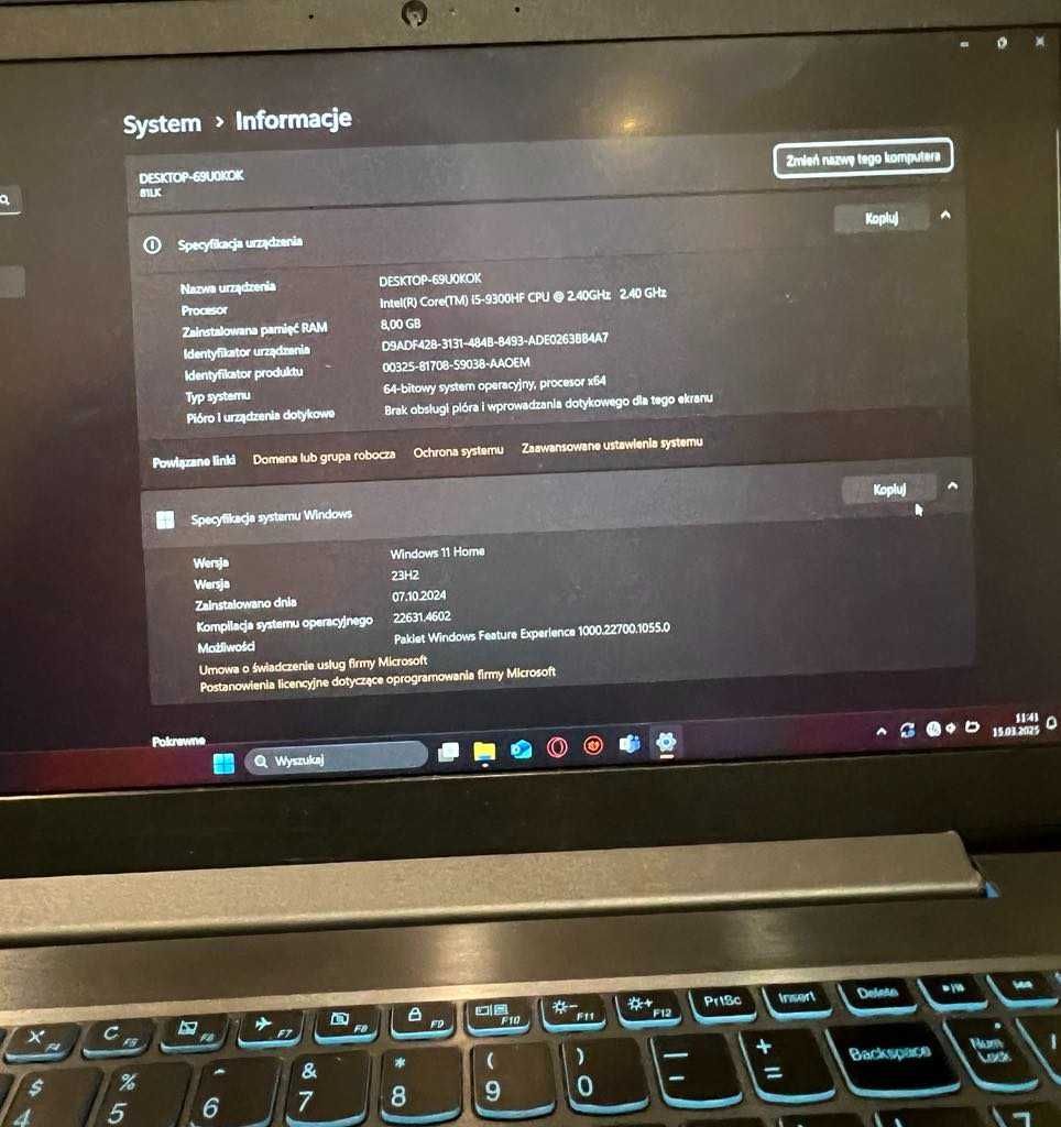 Laptop Lenovo ideapad L340, 8/256GB, i5 9gen/GeForce GTX 1650/Lombard