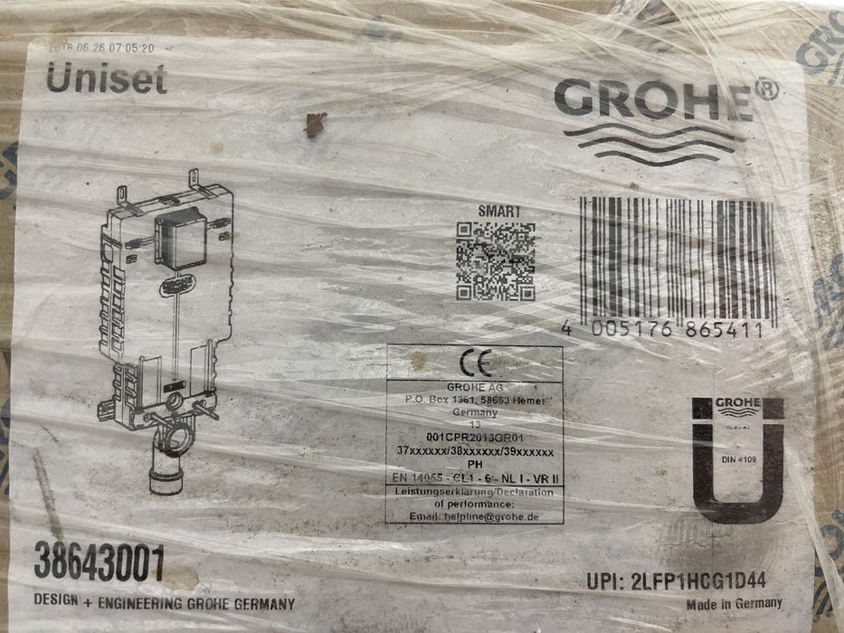 Spłuczka podtynkowa do ciężkiej zabudowy Grohe Uniset