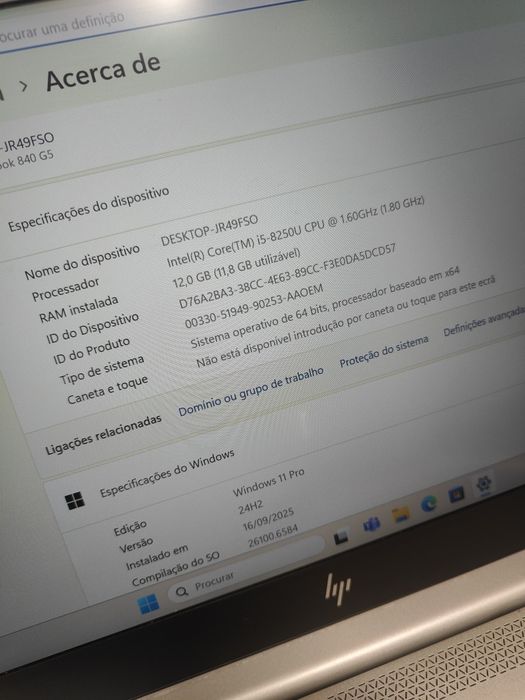 Portátil HP i5 - 12Gb Ram