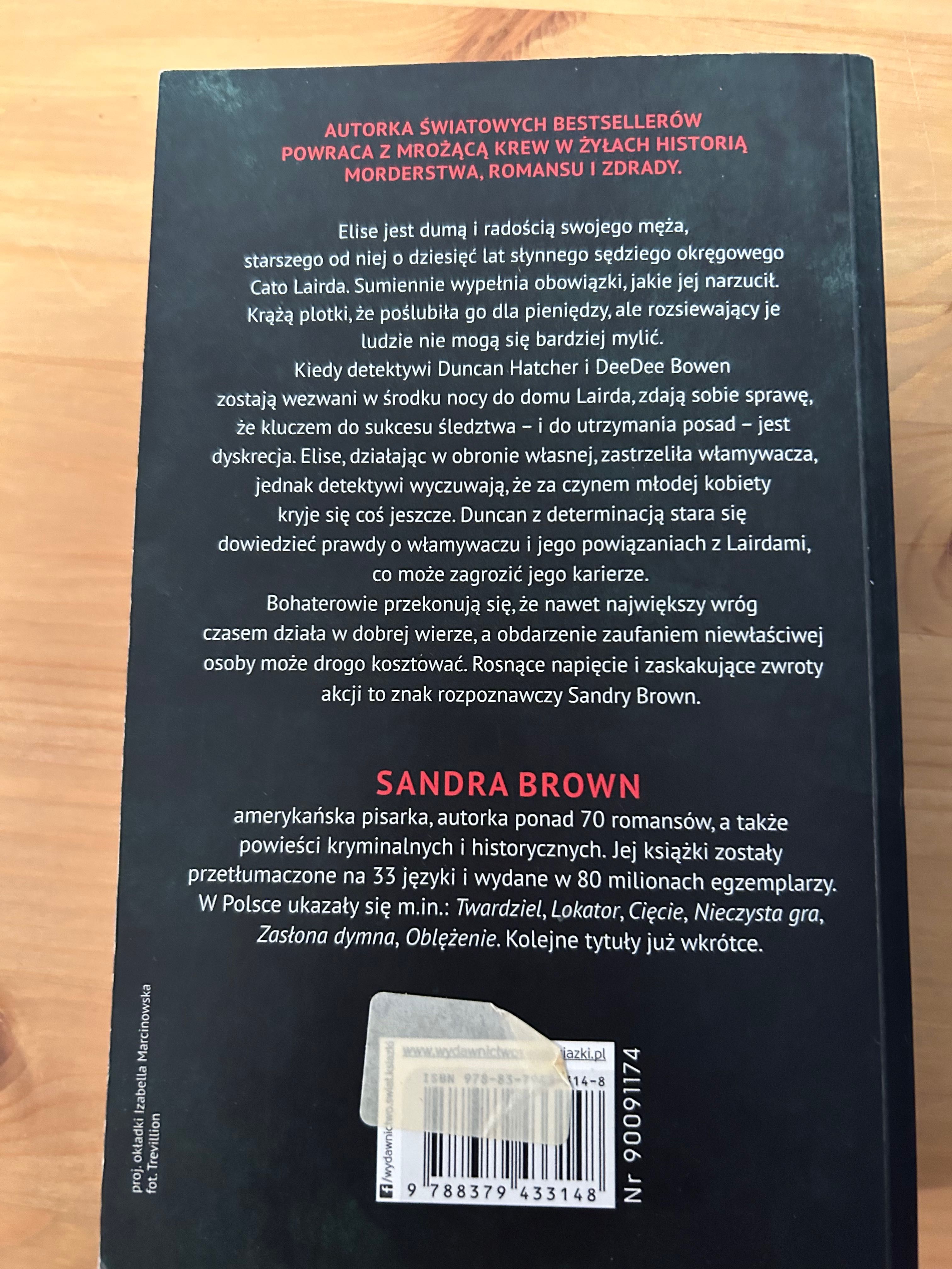 Książka „Rykoszet” Sandra Brown