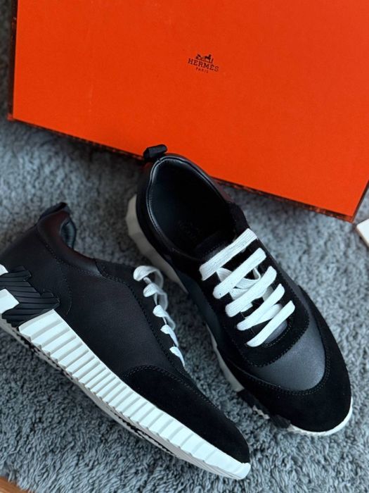 Трендові кросівки Hermes із натуральноі шкіри