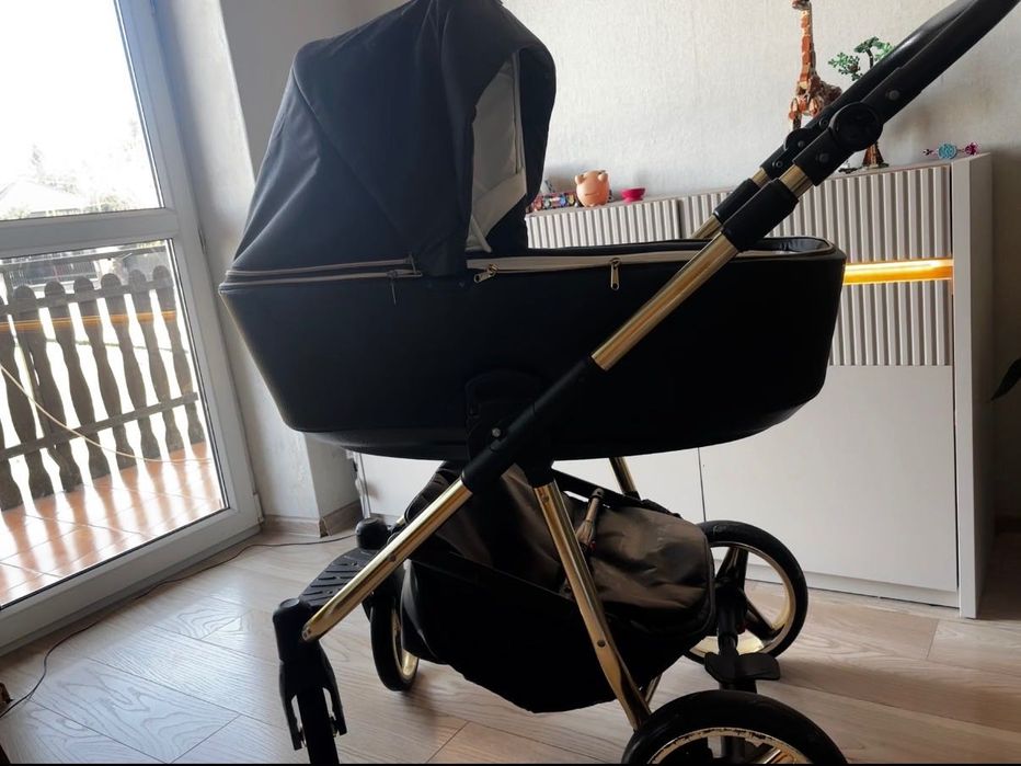 Wózek Adamex gondola + fotelik Cybex z adapterami + moskitiera