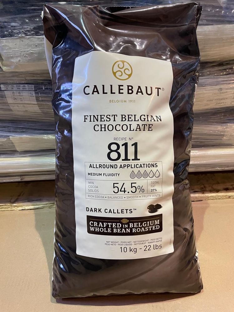 Бельгійський шоколад Callebaut 811(какао масла 54,5%) у каллетах