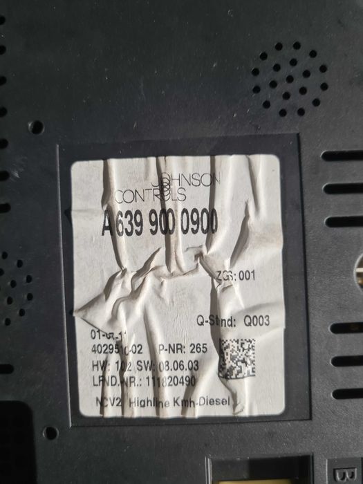 Mercedes Vito 639 licznik zegary europa Viano 639