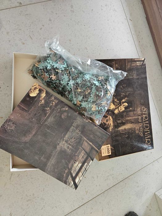 Puzzle 1000 el. reprodukcja Rinaldi - Stradivari w swoim warsztacie