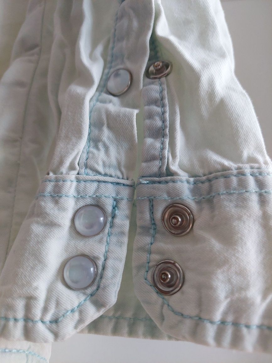 Koszula jasny jeans oversize Sisters point S