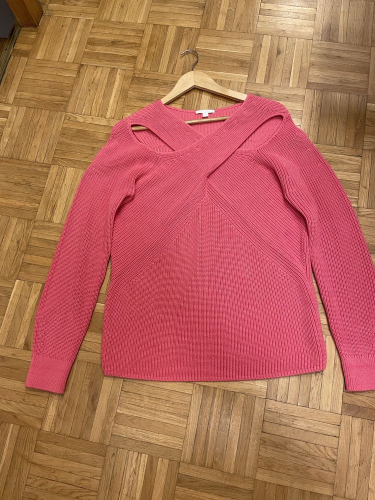 Sweter marki COS lososiowy bawelna100% r. L