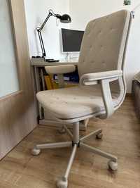 Krzesło biurowe fotel beżowy Ikea