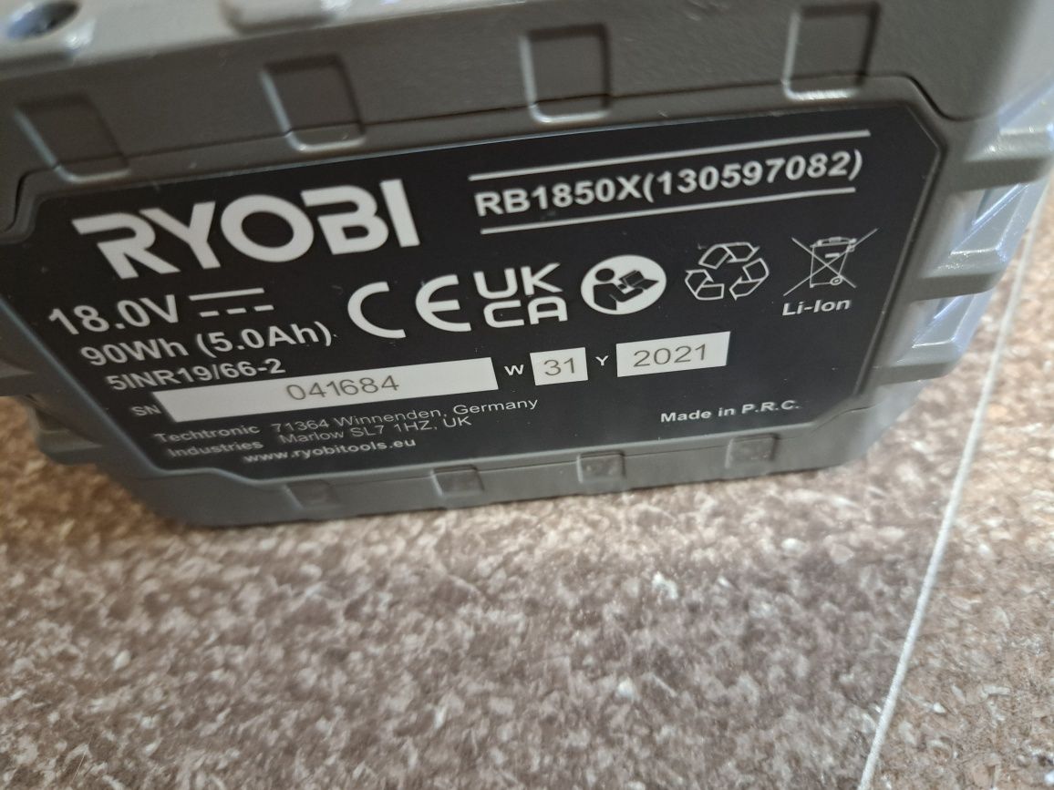 Akumulator Ryobi One lithium 18 V 5.0 nowy oryginał