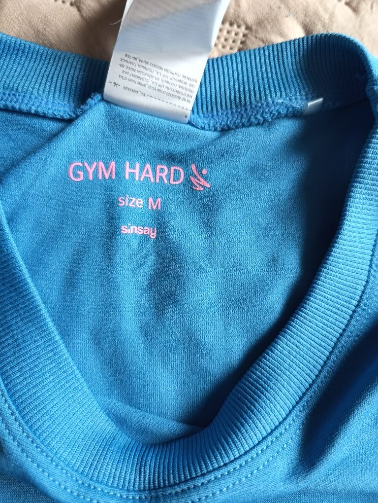 zestaw 3 koszulek Sinsay Gym Hard r. M + koszulka no name r. S