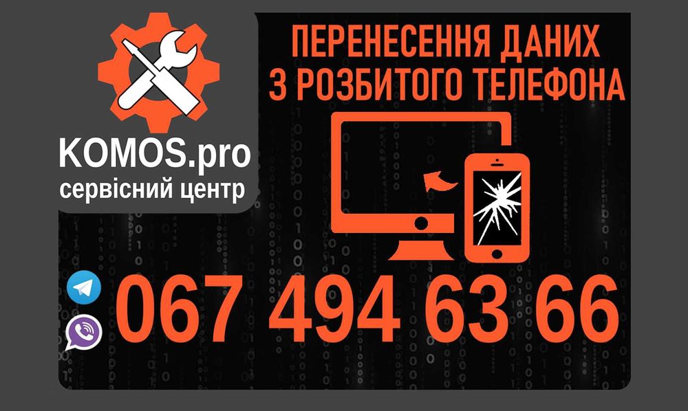 Перенесення даних зі старого або розбитого смартфона!